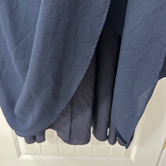 Gal Meets Glam Chiffon Midi Dress in Navy - Picture 7 of 8